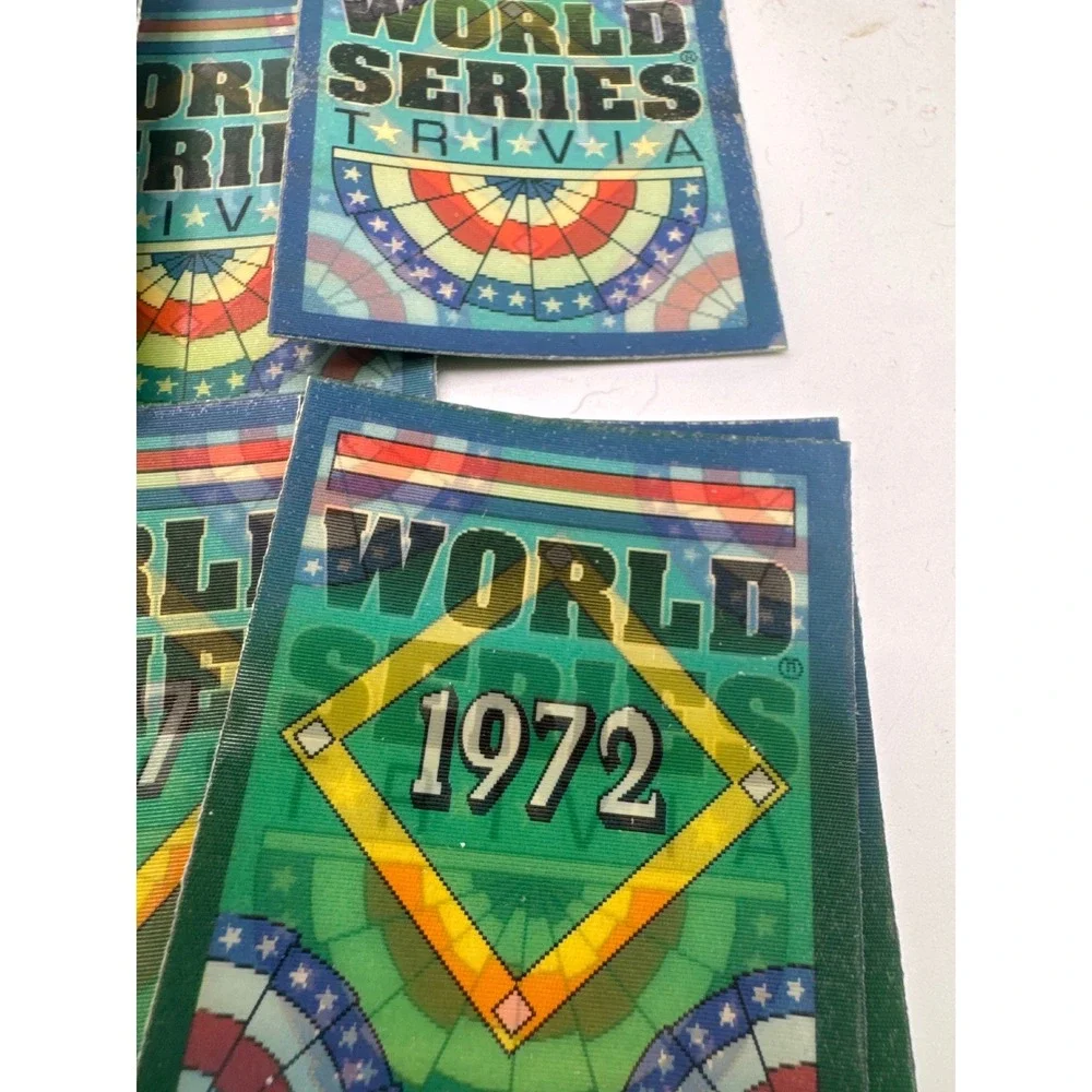 1991 Score World Series Trivia Baseball‎ Cards Lot Lenticular Motion 31 Cards